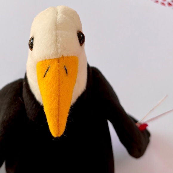 TY Beanie Baby Collection Baldy the Eagle 1996 Retired 3rd Generation Plush Toy - Picture 2 of 8